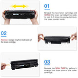 LxTek Compatible Toner Cartridge replacement for Canon 137 CRG137 9435B001AA to use with ImageClass D570 LBP151dw MF232w MF236n MF216N MF227dw,2 Black