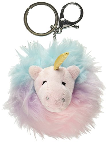 Unicorn Rainbow Pom Keychain 3 Inch