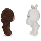 GUND LINE Friends Plush Stuffed Animal, Brown and Cony Set of 2, 4"