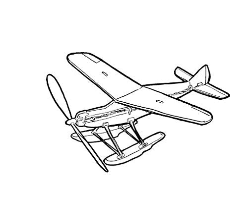 Aviator DeHavilland Canadian DHC-2 Bush Beaver Rubberband Airplane Assembly Kit