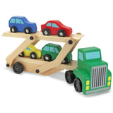 Melissa & Doug Wooden Car Carrier & 1 Scratch Art Mini-Pad Bundle (04096)