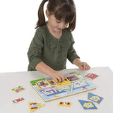 Melissa & Doug Sound Puzzle Around The House & Around The Fire Station Puzzle (8 Piece)