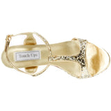 Touch Ups Women's Darcy Platform Sandal,Gold Glitter,11 M US