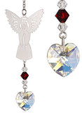 Woodstock Chimes Baja Rainbow Makers Crystal Suncatcher, Birthstone Angel - January