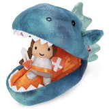 GUND Dragon Plush Pod with Knight, 9.5"