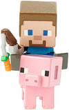 Minicraft Deluxe Mini Steve ON Saddled Pig Figure
