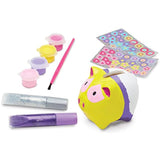 Melissa & Doug Piggy Bank Decorate-Your-Own Kit + FREE Scratch Art Mini-Pad Bundle [88626]