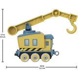 Fisher-Price Thomas & Friends Carly The Crane Vehicle die-cast Push-Along Toy Rail Vehicle for Preschool Kids Ages 3+