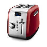 KitchenAid KMT222CU 2-Slice Toaster with Manual High-Lift Lever and Digital Display - Contour Silver