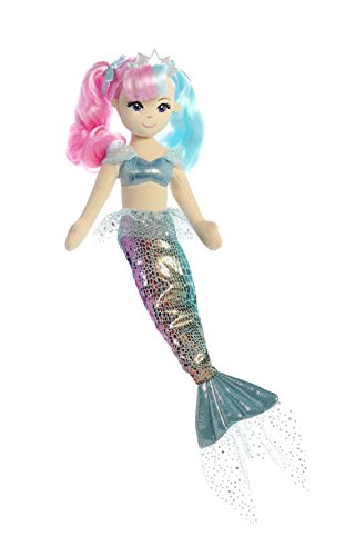 Aurora World Sea Sparkles Rainbow Mermaid Sea Lily Plush