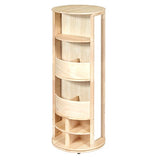 Guidecraft Dress Up Carousel  Pastel: Wooden Wardrobe for Kids, Pretend Play Round Storage Station with Hooks
