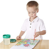 Melissa & Doug My First Paint with Water Beginning Art Pad with Brush 2 Pack - Animals; Cheerleaders, Flowers, Fairies & More