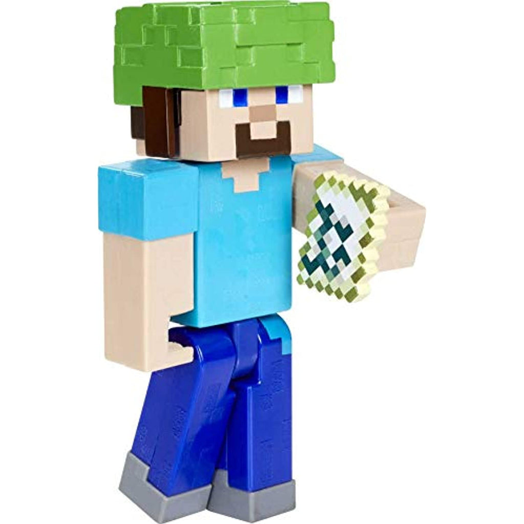Minecraft Underwater Steve 3.25" scale Video Game Authentic Action Figure with Accessory and Craft-a-block