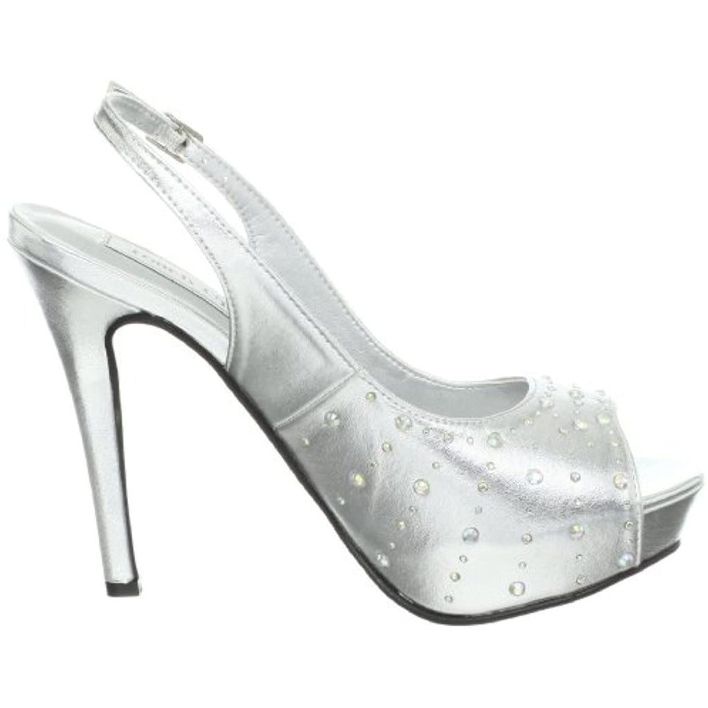 Touch Ups Women's Brooke Pump,Silver Metallic,7.5 M US