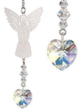 Woodstock Chimes BAAP Rainbow Makers Crystal Suncatcher, Birthstone Angel - April