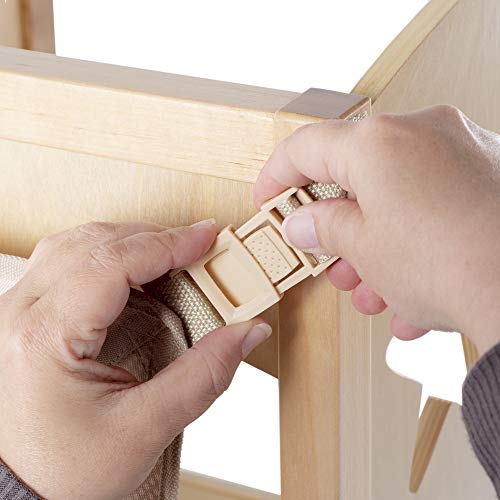Guidecraft Classic Kitchen Helper Stool - Natural: Adjustable Height, Folding Step Stool for Little Kids, Toddler Safety Cooking Tower with Write-on Wipe-Off Message Boards. Learning Furniture