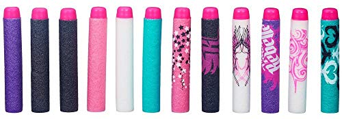 Hasbro Nerf Rebelle Toy - 12 Foam Dart Pack- Blaster Refill - Secrets and Spies