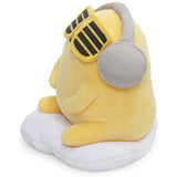 GUND Gudetama with Sunglasses and Headphones Lazy Egg Sanrio Plush, Yellow, 5”