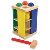 Melissa & Doug Pound and Roll Tower Classic Toy & 1 Scratch Art Mini-Pad Bundle (03559)