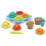 Melissa & Doug Seaside Sidekicks Sand Cookie Set: Sunny Patch Beach Play Series & 1 Scratch Art Mini-Pad Bundle (06434)