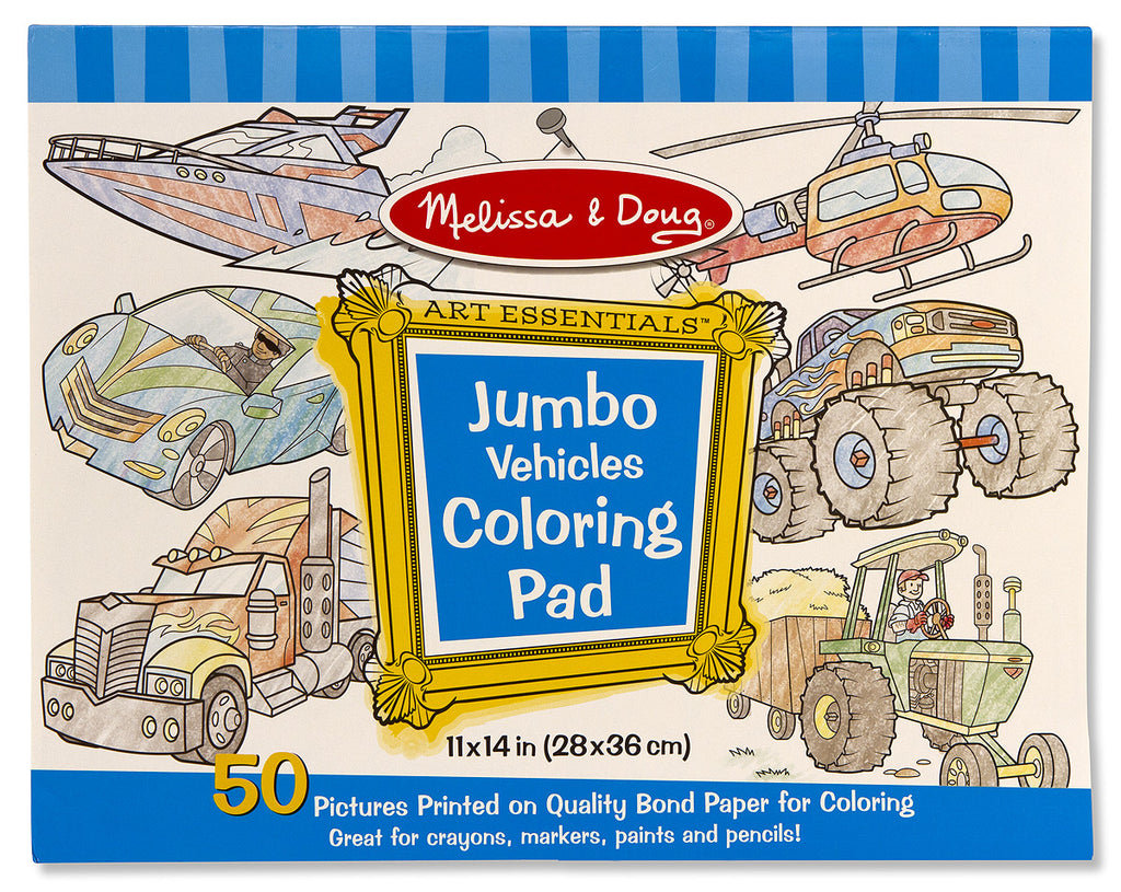 Melissa & Doug Jumbo Coloring Pad - Vehicles 4205