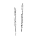 Popular Dangling AB Rhinestone Prom Earrings with Graceful Twist