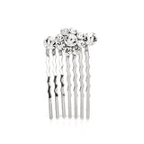 Petite Wedding or Prom Hair Comb with Crystal Clusters