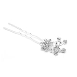 Pave Crystal Flower Garden Hair Stick Pin