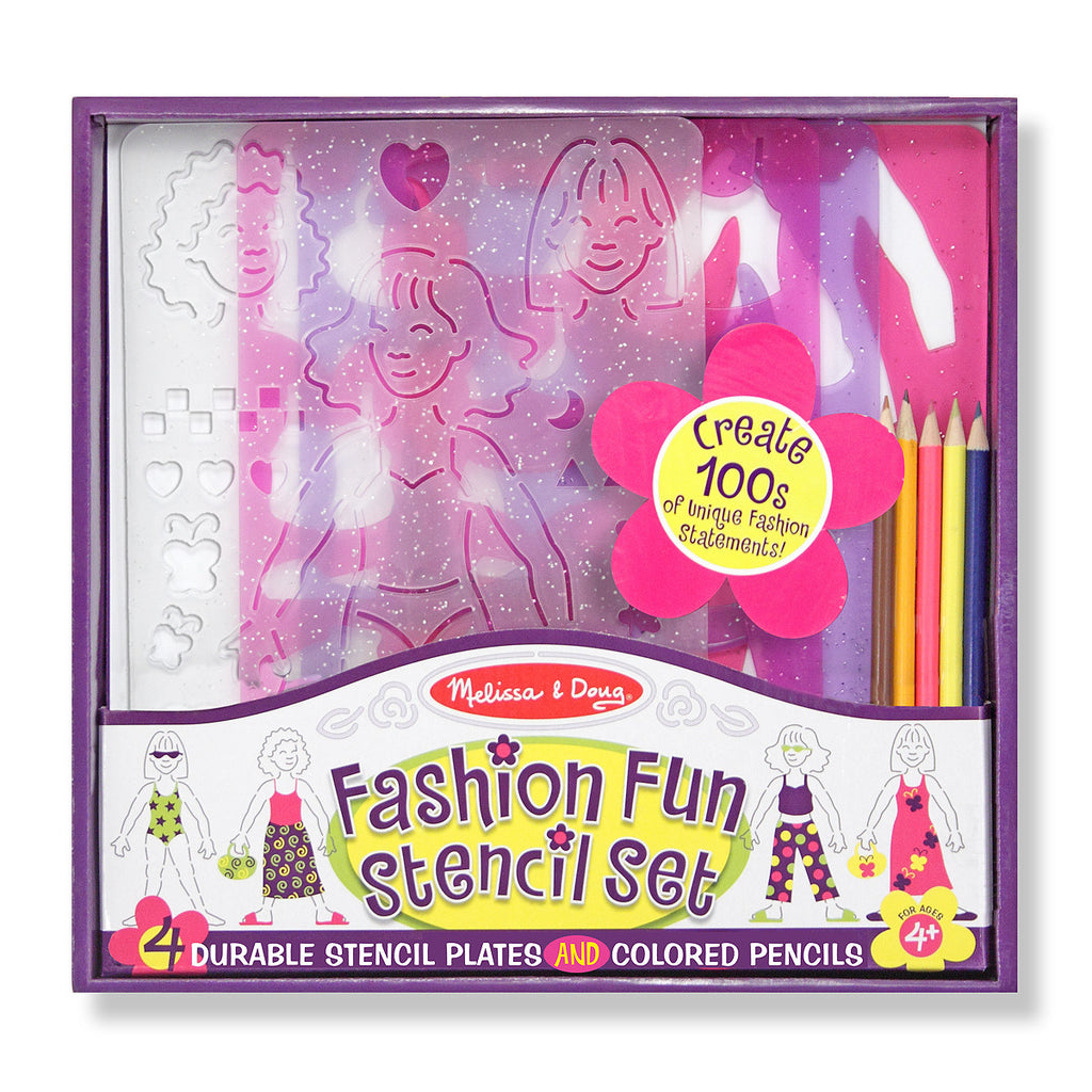 Melissa & Doug Fashion Fun Stencil Set 4222