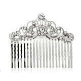 Vintage Crystal Swirls Bridal or Prom Hair Comb 4226HC