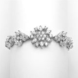 Top Selling Marquis Cluster Wedding or Pageant Bracelet 6 7/8" 4239B