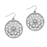 Crystal Filigree Wedding or Prom Dangle Earring