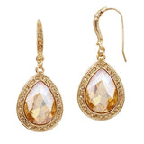 Best Selling Prom or Bridesmaids Pear Shaped Earrings with Crystal Accents 4247E