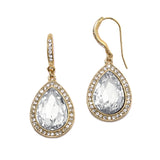 Best Selling Prom or Bridesmaids Pear Shaped Earrings with Crystal Accents 4247E