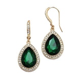 Best Selling Prom or Bridesmaids Pear Shaped Earrings with Crystal Accents 4247E