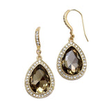 Best Selling Prom or Bridesmaids Pear Shaped Earrings with Crystal Accents 4247E