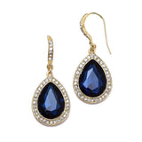 Best Selling Prom or Bridesmaids Pear Shaped Earrings with Crystal Accents 4247E