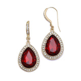 Best Selling Prom or Bridesmaids Pear Shaped Earrings with Crystal Accents 4247E