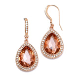 Best Selling Prom or Bridesmaids Pear Shaped Earrings with Crystal Accents 4247E