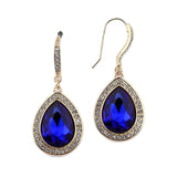 Best Selling Prom or Bridesmaids Pear Shaped Earrings with Crystal Accents 4247E