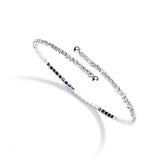Delicate Rhinestone Coil Bracelet 4322B