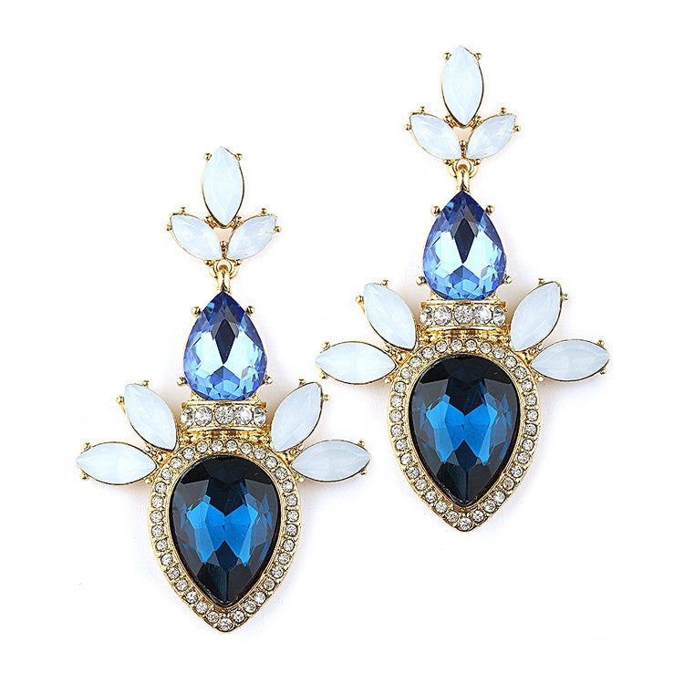 Cluster Statement Earrings for Prom or Bridesmaids 4340E