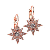 Celestial Stars Prom or Bridesmaids Gold Euro Wire Earrings