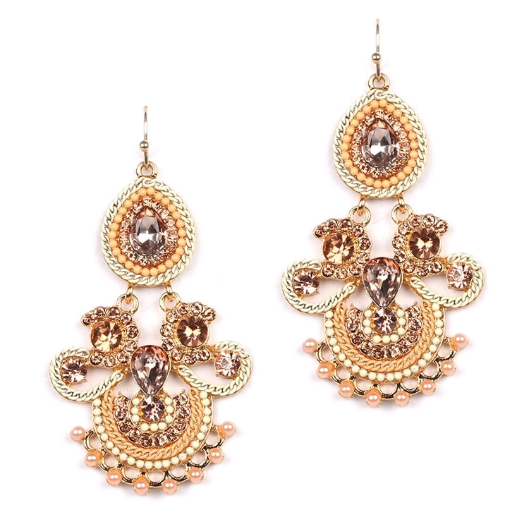 Icing on the Cake Chandelier Earrings with Pink Gems 4365E-PCH-G