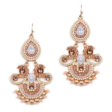 Icing on the Cake Chandelier Earrings with Pink Opal Gems 4365E-PK-G