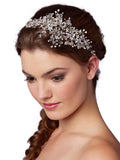 Rose Gold Wedding Hair Vine with Lavish Crystals Sprays 4380H-CR-RG