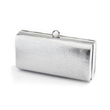 Micropave Crystal Bridal Clutch Evening Bag in Silver 4390EB-CR-S