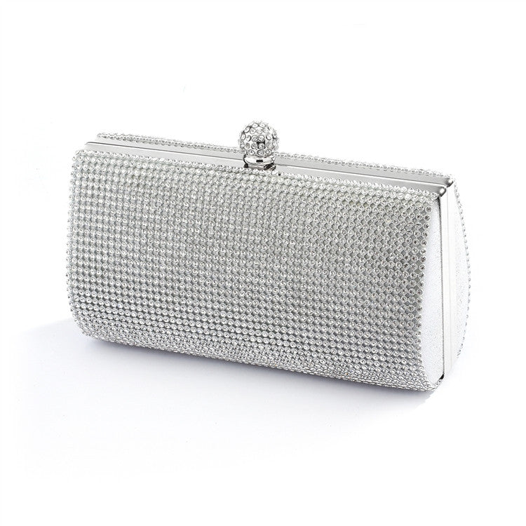2-Sided Crystal Evening Bag Clutch Minaudiere 4394EB-S
