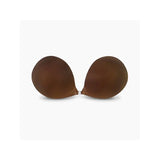 NuBra Seamless Push Up Adhesive Bra with Molded Pads (SE998) and Cleanser (N112), Chocolate, Cup B