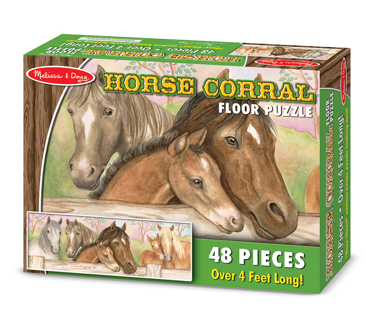 Melissa & Doug Horse Corral Floor Puzzle  (48 pc)